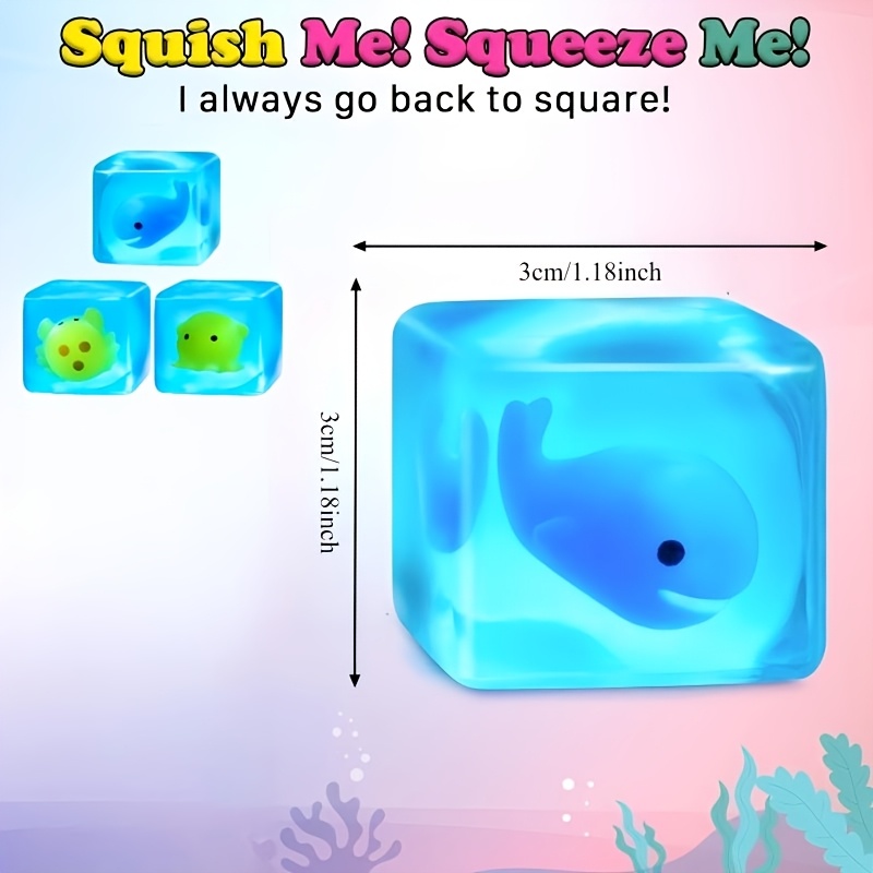 Undersea Creatures Ice Cubes, Squeeze Sensory Toy